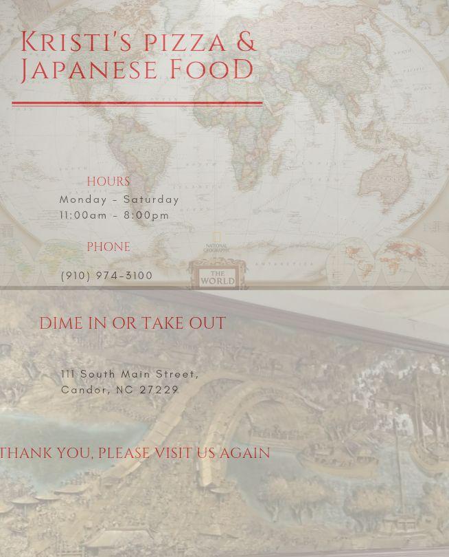 Kristi's Pizza & Japanese Food